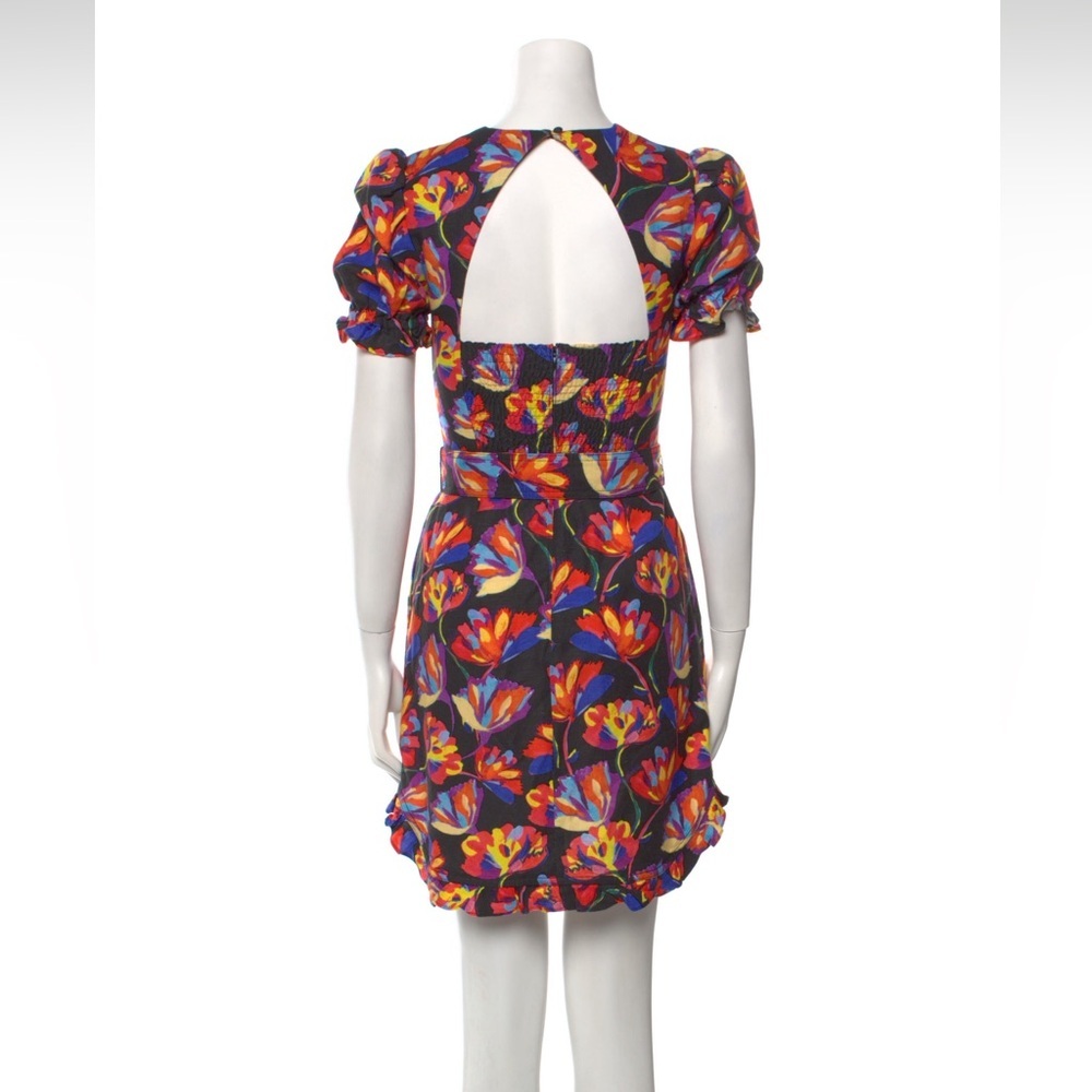 Rebecca Vallance Floral Puff Sleeve Mini Dress - Picture 8 of 8